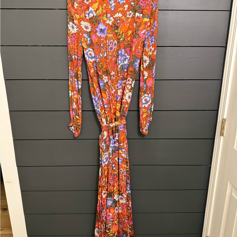 Anthropologie Multicolor Floral Long Sleeve Dress - Picture 2 of 6